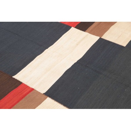 Tappeto Kilim Vintage Persia grigio rosso 188x274