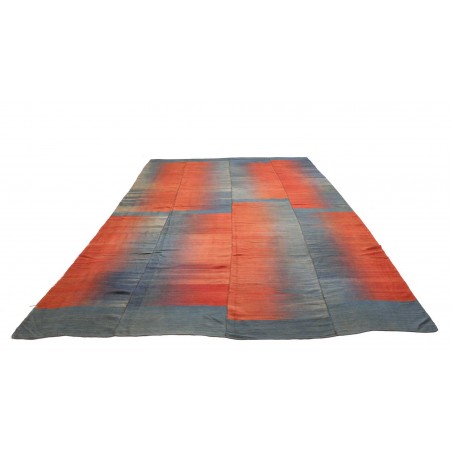 Tappeto Kilim Vintage Persia rosso azzurro 260x387