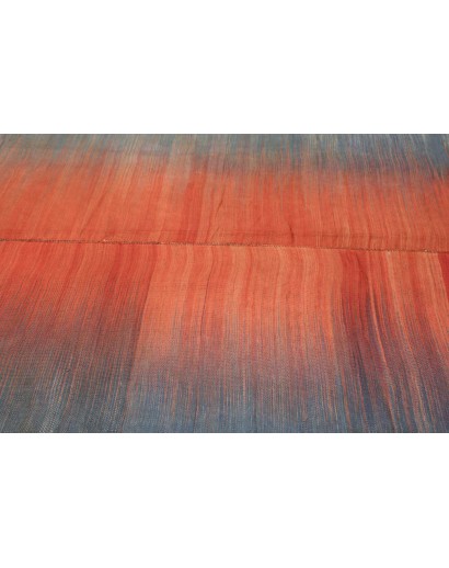 Tappeto Kilim Vintage Persia rosso azzurro 260x387