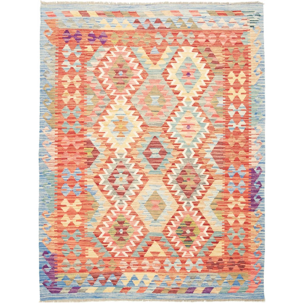 Tappeto Kilim Afghanistan marrone 138x182 Tappeto Kilim Afghanistan marrone 138x182