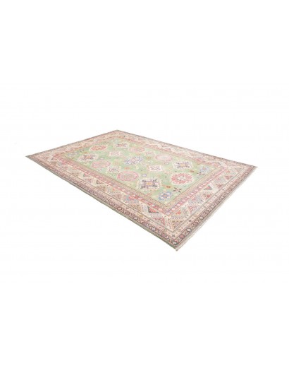 Tappeto Kazak Afghanistan beige azzurro 199x280