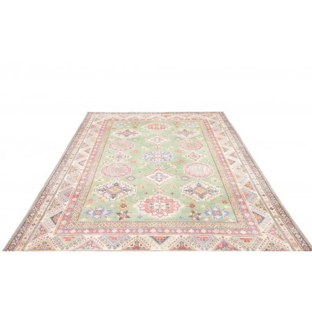 Tappeto Kazak Afghanistan beige azzurro 199x280