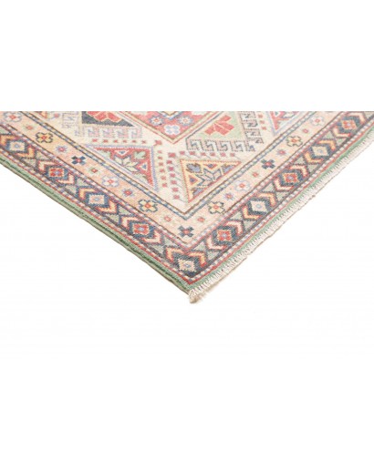 Tappeto Kazak Afghanistan beige azzurro 199x280