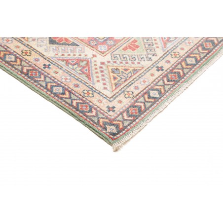 Tappeto Kazak Afghanistan beige azzurro 199x280