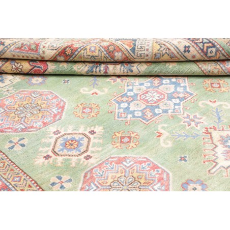 Tappeto Kazak Afghanistan beige azzurro 199x280