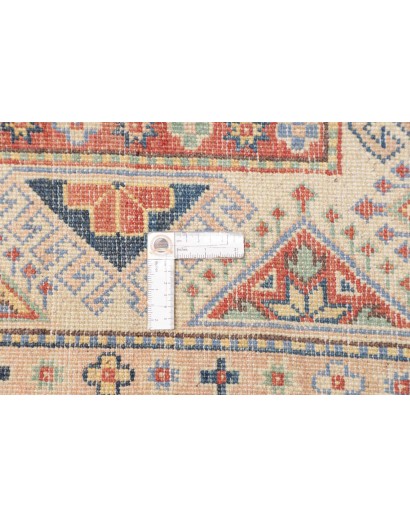 Tappeto Kazak Afghanistan beige azzurro 199x280