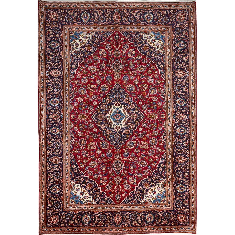 Tappeto Ardakan Persia marrone blu 202x295 Tappeto Ardakan Persia marrone blu 202x295