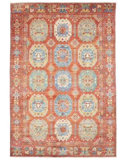 Tappeto Kazak Afghanistan marrone arancione 201x296
