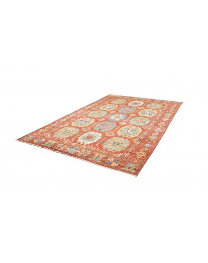 Tappeto Kazak Afghanistan marrone arancione 201x296