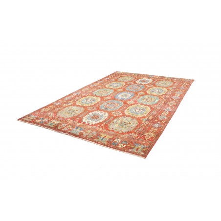 Tappeto Kazak Afghanistan marrone arancione 201x296