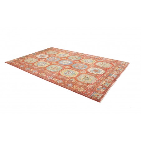 Tappeto Kazak Afghanistan marrone arancione 201x296