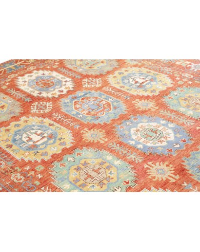 Tappeto Kazak Afghanistan marrone arancione 201x296