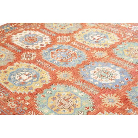 Tappeto Kazak Afghanistan marrone arancione 201x296