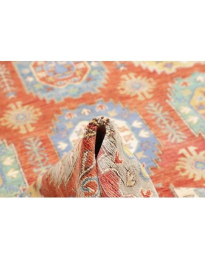 Tappeto Kazak Afghanistan marrone arancione 201x296