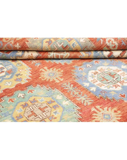 Tappeto Kazak Afghanistan marrone arancione 201x296