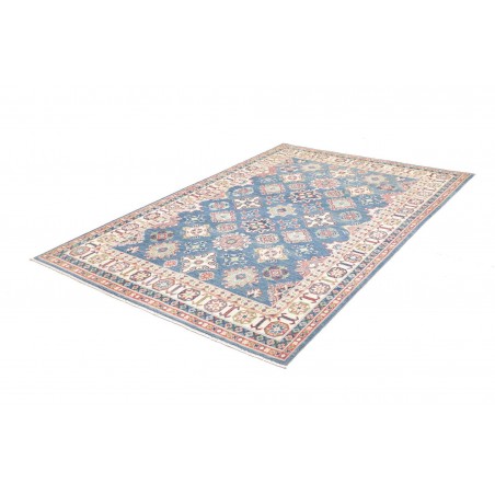 Tappeto Kazak Afghanistan bianco grigio 166x241