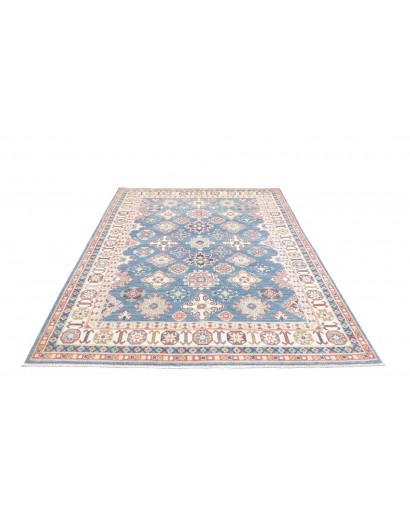 Tappeto Kazak Afghanistan bianco grigio 166x241