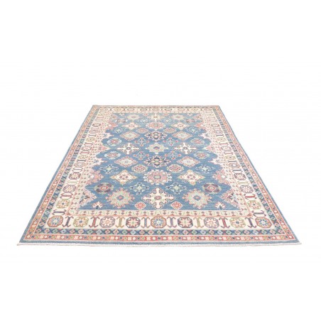 Tappeto Kazak Afghanistan bianco grigio 166x241