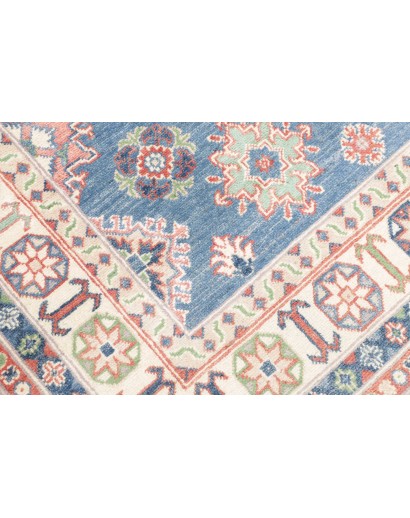 Tappeto Kazak Afghanistan bianco grigio 166x241