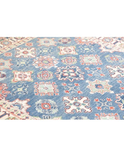 Tappeto Kazak Afghanistan bianco grigio 166x241