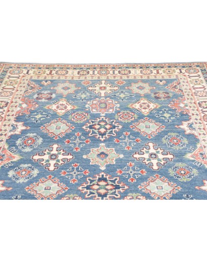 Tappeto Kazak Afghanistan bianco grigio 166x241