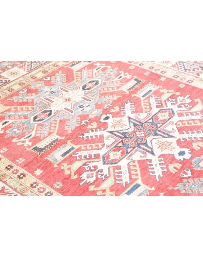 Tappeto Kazak Afghanistan bianco grigio 175x232