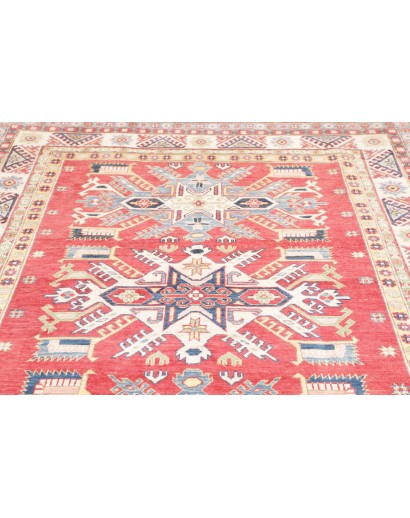Tappeto Kazak Afghanistan bianco grigio 175x232
