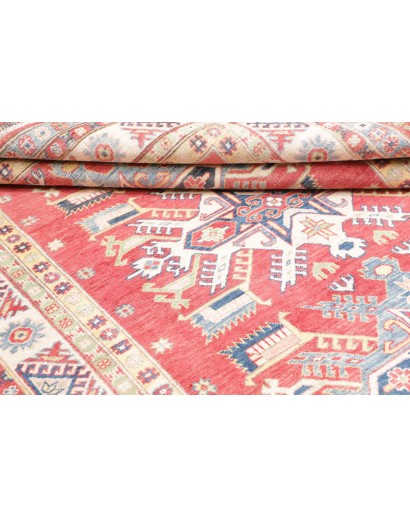 Tappeto Kazak Afghanistan bianco grigio 175x232