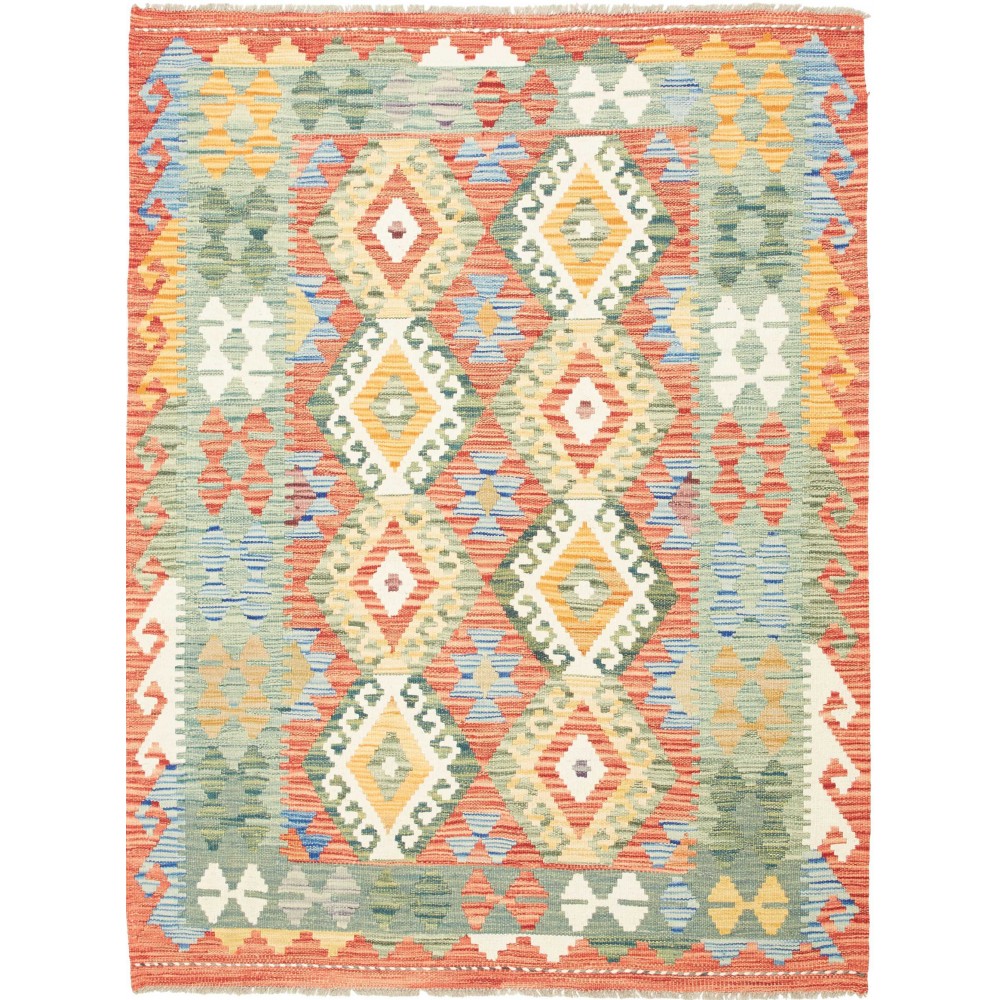 Tappeto Kilim Afghanistan marrone 128x167 Tappeto Kilim Afghanistan marrone 128x167