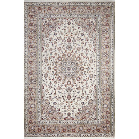 Tappeto Kashan Persia beige grigio 200x295