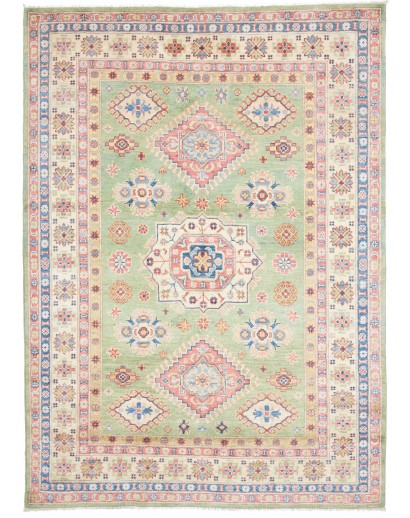 Tappeto Kazak Afghanistan beige grigio 151x211