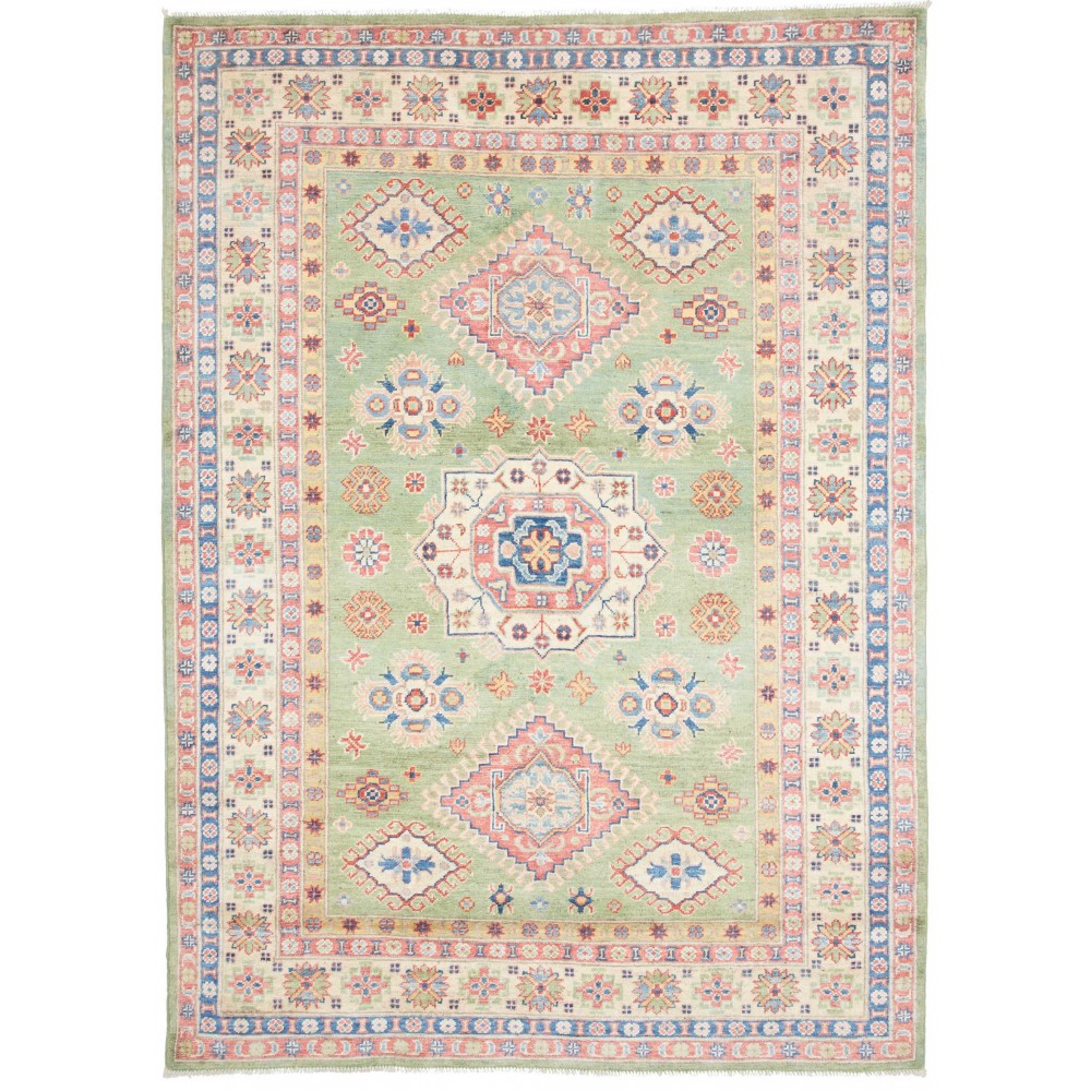 Tappeto Kazak Afghanistan beige grigio 151x211