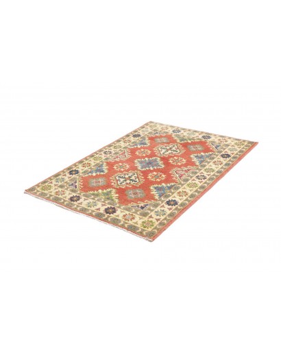 Tappeto Kazak Afghanistan marrone giallo 105x147