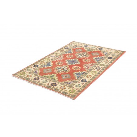 Tappeto Kazak Afghanistan marrone giallo 105x147