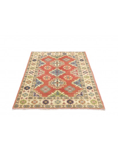 Tappeto Kazak Afghanistan marrone giallo 105x147