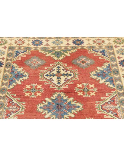 Tappeto Kazak Afghanistan marrone giallo 105x147