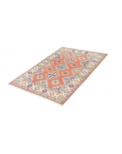 Tappeto Kazak Afghanistan marrone grigio 104x146