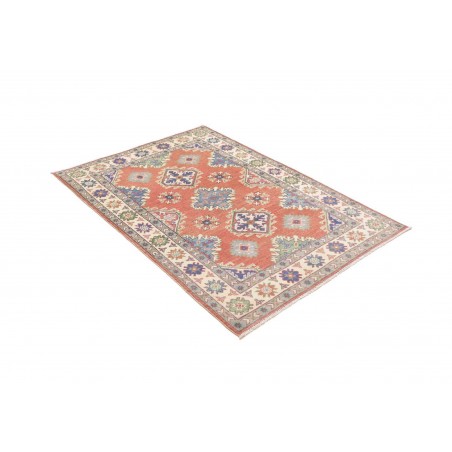 Tappeto Kazak Afghanistan marrone grigio 104x146