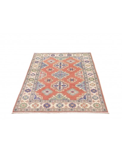 Tappeto Kazak Afghanistan marrone grigio 104x146