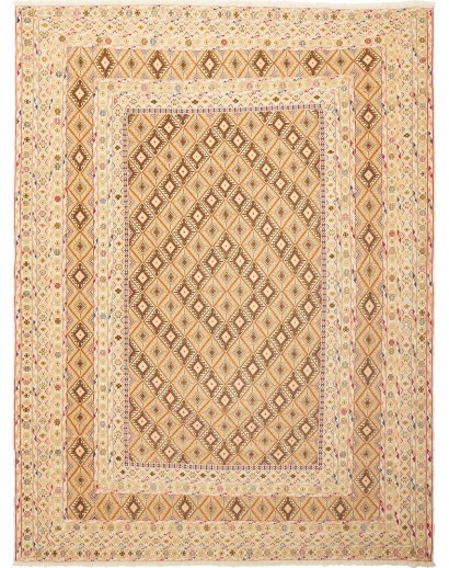 Tappeto Nakhunak Pakistan marrone giallo 203x260
