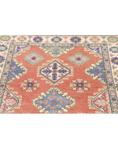 Tappeto Kazak Afghanistan marrone grigio 104x146