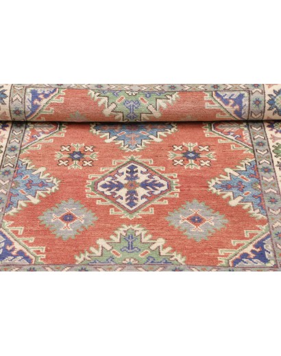 Tappeto Kazak Afghanistan marrone grigio 104x146
