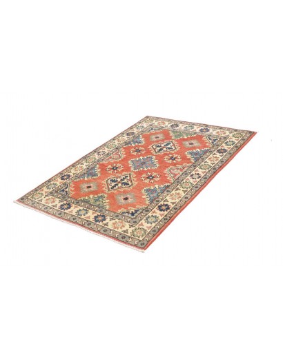 Tappeto Kazak Afghanistan marrone giallo 101x149