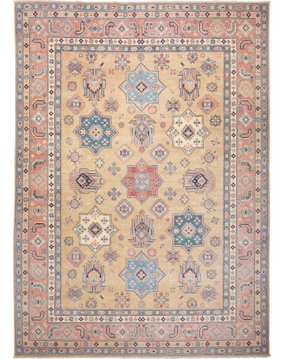 Tappeto Kazak Afghanistan marrone grigio 268x372