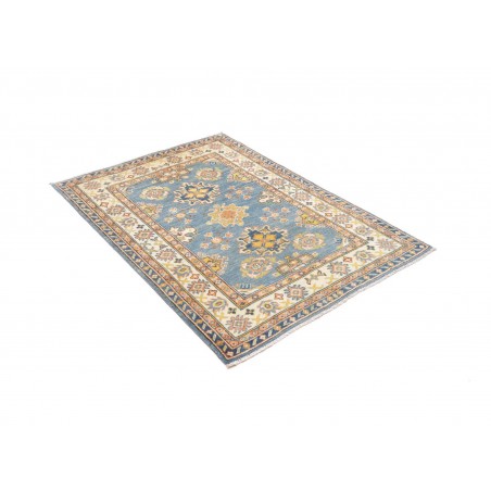 Tappeto Kazak Afghanistan beige azzurro 103x143