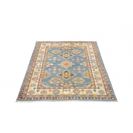 Tappeto Kazak Afghanistan beige azzurro 103x143