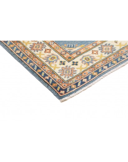 Tappeto Kazak Afghanistan beige azzurro 103x143