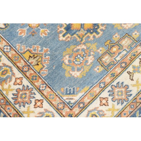 Tappeto Kazak Afghanistan beige azzurro 103x143