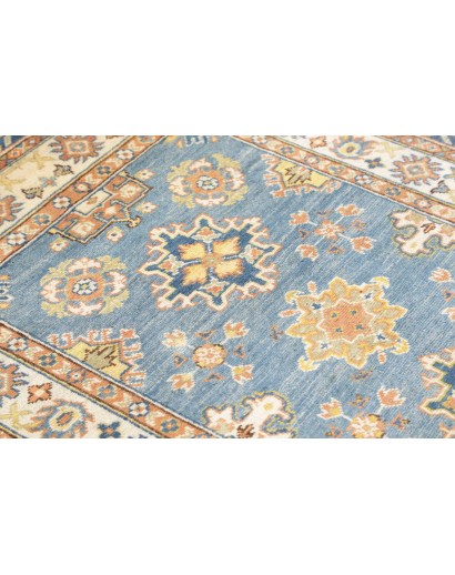 Tappeto Kazak Afghanistan beige azzurro 103x143