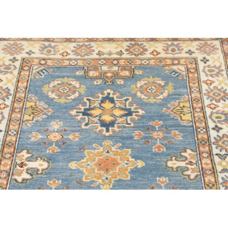 Tappeto Kazak Afghanistan beige azzurro 103x143